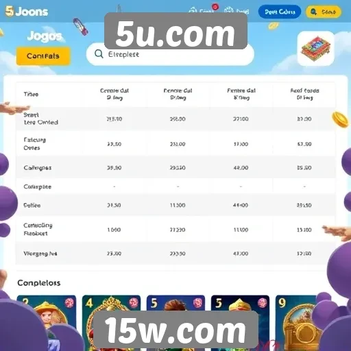 Comparação entre 5u.com e concorrentes do setor